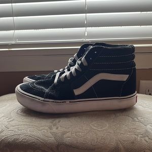 Womens Black Hightop Vans Size 10
